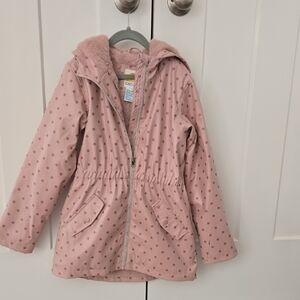 OshKosh B'gosh Light Pink Polka Dot Raincoat